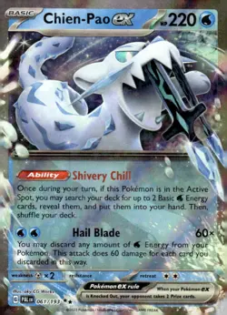 Pokemon TCG Paldea Evolved #061/193 Chien-Pao ex - Image 1