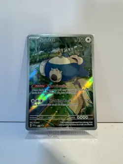 Pokemon TCG Snorlax ETB Promo Scarlet & Violet 151 Black Star Holo Card - Image 1