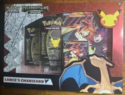 Pokemon TCG Celebrations Lance’s Charizard V Collection Box Factory Sealed - Image 3
