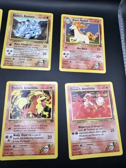 Pokemon TCG 6 Card Pokemon Blaine’s Gym Challenge/Heroes Lot - Image 3