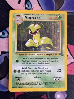 Pokemon TCG Victreebel Jungle 14/64 Holo Unlimited Vintage 1999 LP - Image 1