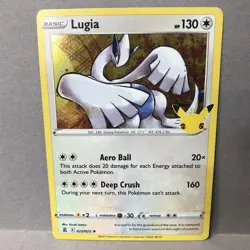 Lugia 22/25 Holographic Rare Celebrations Pokemon TCG LP - Image 1