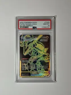 2022 Pokemon Silver Tempest Rayquaza Vmax Rapid Strike TG29 PSA 10 - Image 1