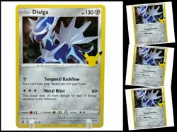 Pokemon Sword & Shield CELEBRATIONS 020/025 Dialga 4X Mint/NM 4 Holo Playset X4 - Image 1