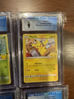 Pokemon 2021 McDonald’s CGC 9 Starters Lot Pikachu Bulbasaur Charmander Squirtle - Image 3