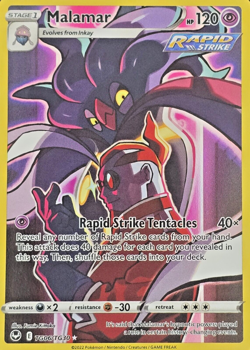 NM Pokemon Silver Tempest Malamar Trainer Gallery TG06 Full Art #TG06/TG30 - Image 1