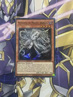 Yugioh Mitsurugi no Mikoto, Aramasa Super Rare ALIN - Image 1