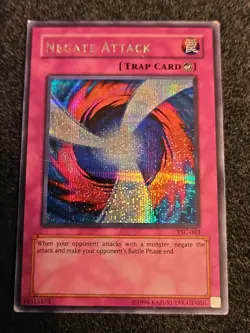 YUGIOH Negate Attack TSC-003 Unlimited Prismatic Secret Rare MP - Image 1
