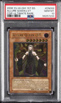 2006 YU-GI-OH! CDIP-CYBERDARK IMPACT #EN008 ALLURE QUEEN LV7 PSA 10 - Image 1
