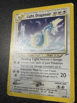 Light Dragonair 22/105 Neo Destiny Rare Pokemon Card - Image 4
