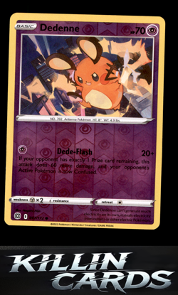 Reverse Holofoil Dedenne 067/172 Pokemon Common SWSH09: Brilliant Stars Card NM - Image 1