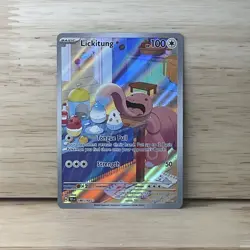 Pokemon TCG Lickitung 180/162 Temporal Forces Holo Card Illustration Rare - Image 1