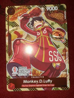 One Piece TCG Monkey D. Luffy P-080 Bandai Card Game Fest 24-25 Promo ENG-NM - Image 1