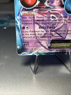 Pokemon Card Team Plasma Deoxys Ex Holo Full Art BW82 Promo Ultra Rare - Image 5