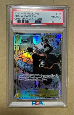 PSA10 Trafalgar Law OP10-119 Manga Royal Blood One Piece Card 2024 Japan JP F/S - Image 1