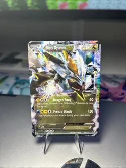Pokemon TCG Black Kyurem EX 100/113 Legendary Treasures Ultra Rare Holo Card - Image 1