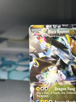 Pokemon TCG Black Kyurem EX 100/113 Legendary Treasures Ultra Rare Holo Card - Image 2