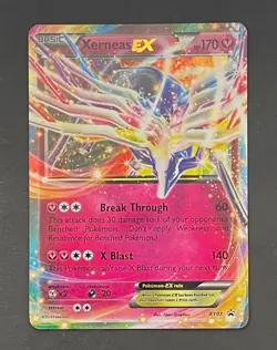 Pokemon Card Xerneas EX XY07 Black Star Promo - Heavily Played - Image 1