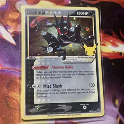 Greninja Gold Star SWSH144 Black Star Promo Holo Celebrations Pokemon Card NM - Image 1