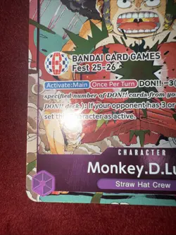 Monkey.D.Luffy (BANDAI Card Games Fest 25-26) OP07-073 One Piece Promotion Cards - Image 5