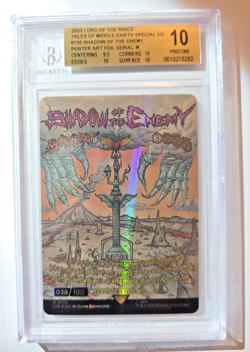 2023 MTG LOTR Serialized Poster Art Foil #068/100 Shadow of the Hand Prestine 10 - Image 1