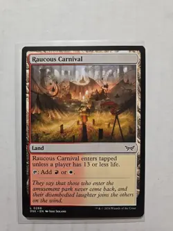 Raucous Carnival - Duskmourn - LP - MTG Magic - Common - Land - Image 1