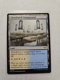 Abandoned Campground - Duskmourn - LP - MTG Magic - Common - Land - Image 1