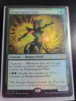 MTG Dragonsguard Elite Strixhaven: School of Mages 127/275 Foil Promo LP - Image 1