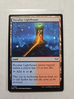 Peculiar Lighthouse - Duskmourn - LP - MTG Magic - Common - Land - Image 1