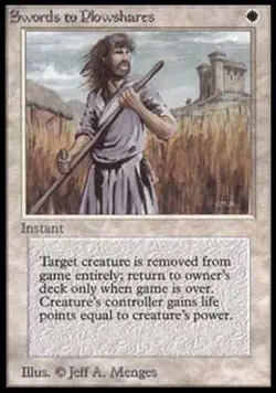 Swords to Plowshares - Heavy Play MTG Alpha - Image 1