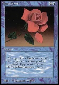Mana Short - Damaged / Poor MTG Beta - Image 1
