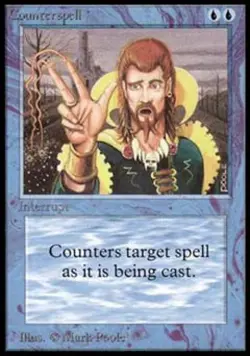 Counterspell - Damaged / Poor MTG Beta - Image 1