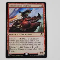 MTG Draconautics Engineer Foil - Aetherdrift Card NM Magic Red Goblin Dragon - Image 1