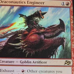 MTG Draconautics Engineer Foil - Aetherdrift Card NM Magic Red Goblin Dragon - Image 2