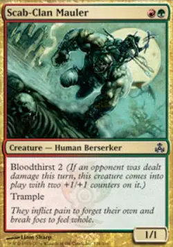 Scab-Clan Mauler - Light Play MTG Guildpact - Image 1