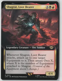 Shagrat, Loot Bearer (Extended Art) #372 Rare Universes Beyond: LOTR NM MTG - Image 1