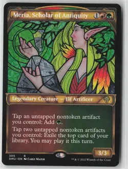 Meria, Scholar of Antiquity (Showcase) #305 Rare Dominaria United NM MTG - Image 1