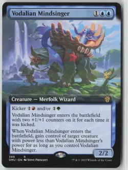 Vodalian Mindsinger (Extended Art) #399 Rare Dominaria United NM MTG - Image 1