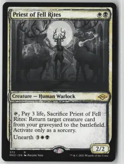 Priest of Fell Rites (Showcase) #372 Rare Modern Horizons 2 NM MTG - Image 1