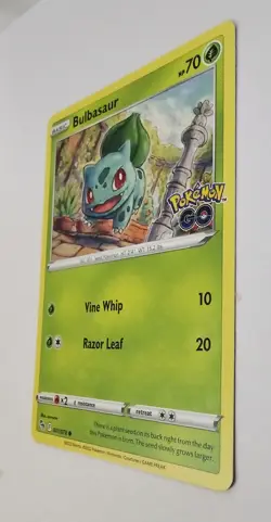 Bulbasaur Reverse Holo Common Pokemon GO 001/078 NM Pokemon - Image 4