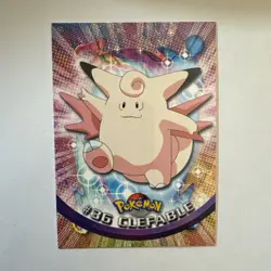 Topps Pokemon Clefable #36 1999 TV Animation Edition Non Holo Blue Logo LP - Image 1