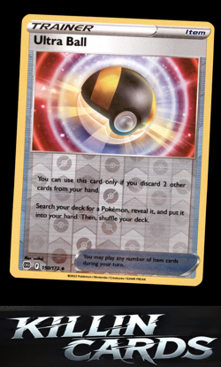 Reverse Holofoil Ultra Ball 150/172 Pokemon Uncommon SWSH09: Brilliant Stars Car - Image 1