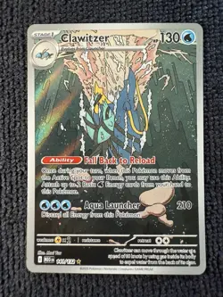 Pokemon CLAWITZER 141/132 - Mega Evolution - ILLUSTRATION RARE - MINT - Image 1