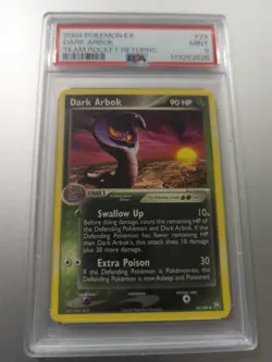 2004 Pokemon EX Dark Arbok #29 Team Rocket Returns PSA 9 MINT - Image 1