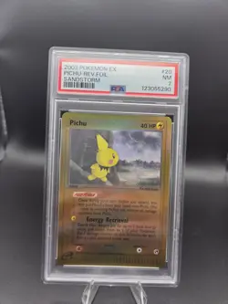 PSA 7 - 2003 Pokemon EX, Pichu-Reverse Foil, Sandstorm - Image 1