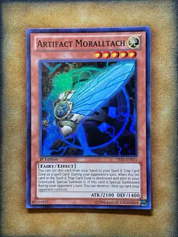 Yugioh Artifact Moralltach PRIO-EN011 Super Rare 1st Ed NM - Image 1
