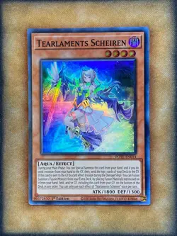 Yugioh Tearlaments Scheiren POTE-EN014 Super Rare 1st Ed NM - Image 1