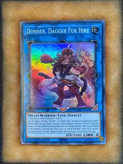 Yugioh Donner, Dagger Fur Hire DABL-EN049 Super Rare 1st Ed NM - Image 1