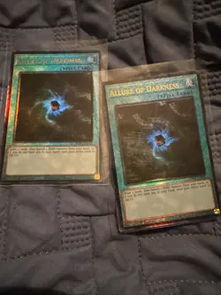 2x Allure Of Darkness Prismatic Collector’s Secret Rare RA03-EN055 Yugioh - Image 1