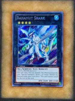 Yugioh Bahamut Shark ABYR-EN099 Secret Rare 1st Ed LP - Image 1